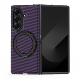 Kryt Samsung Galaxy Z Fold 7 Magnetické Texturované Uhlíkové Vlákno