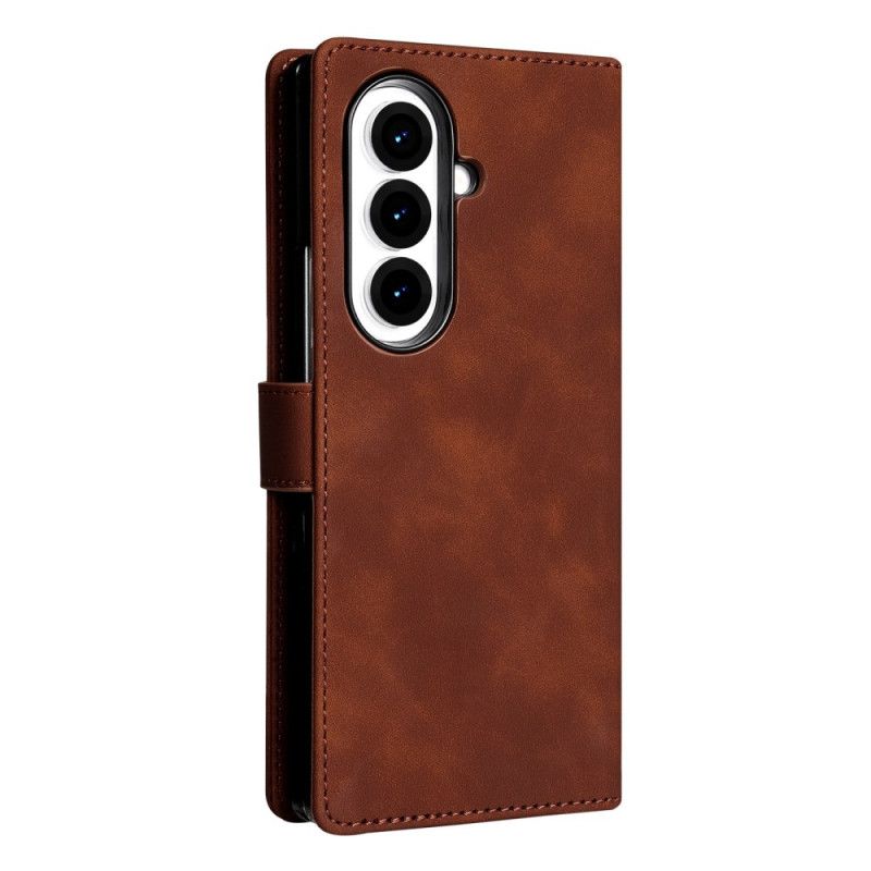 Peněženková Pouzdra Samsung Galaxy Z Fold 7 Kryty Na Mobil Semišový Efekt Azns