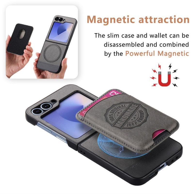 Kryt Na Samsung Galaxy Z Flip 7 Fe Odnímatelný Držák Na Karty Kompatibilní S Magsafe