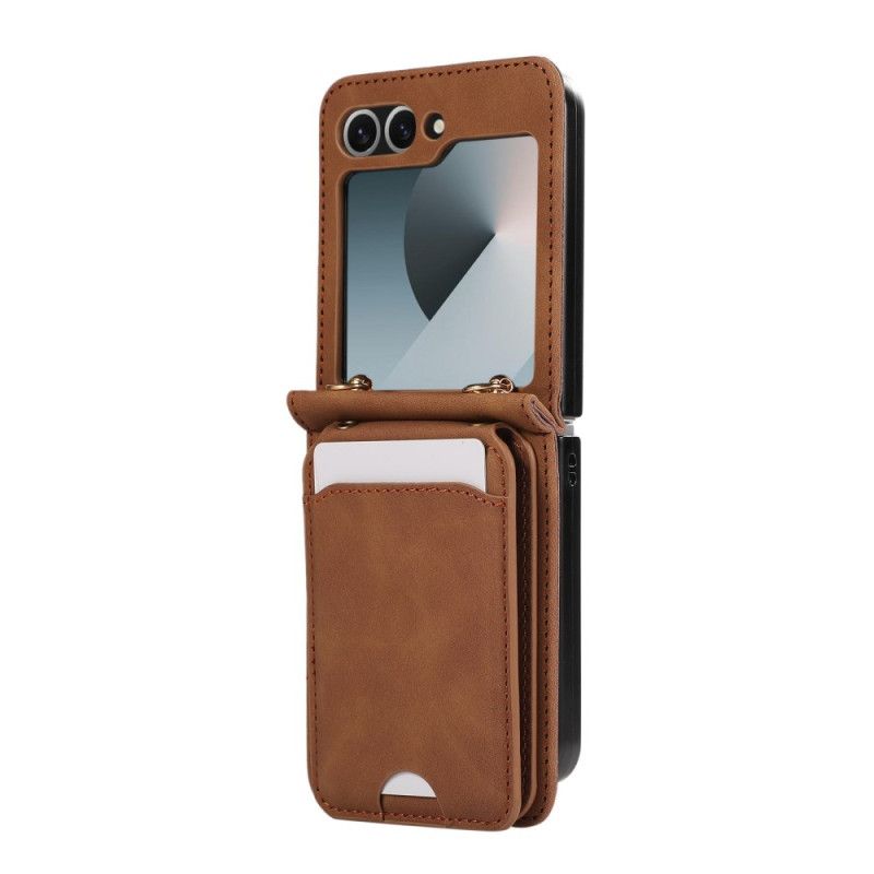 Kryt Na Samsung Galaxy Z Flip 7 Fe Pouzdro Na Karty A Ramenní Popruh