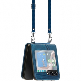 Kryt Samsung Galaxy Z Flip 7 Fe Geometrický S Ramenním Popruhem