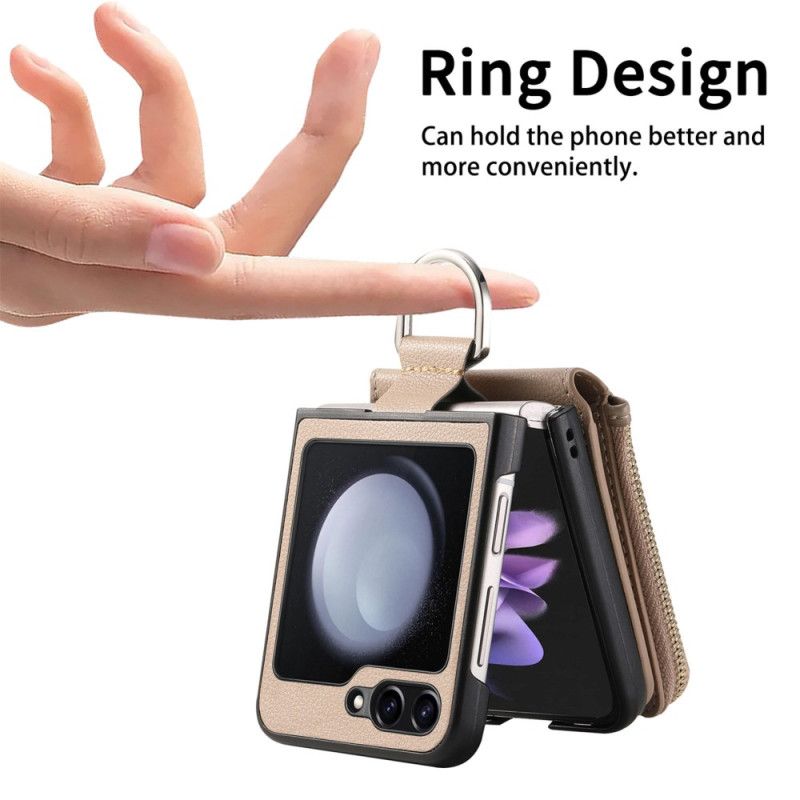 Kryt Samsung Galaxy Z Flip 7 Fe Kapsa Na Zip A Držák Na Prsteny