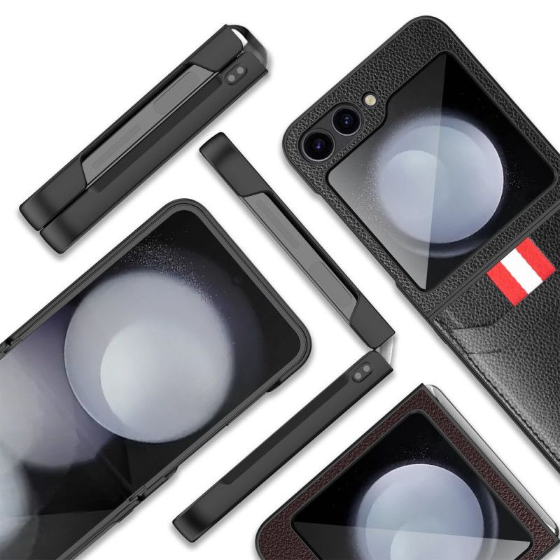 Kryt Samsung Galaxy Z Flip 7 Fe Kryty Na Mobil Pouzdro Na Karty S Texturou Liči