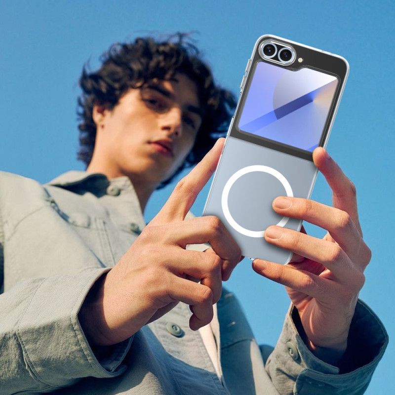 Kryt Samsung Galaxy Z Flip 7 Fe Kryty Na Mobil Průsvitné S Ochranou Obrazovky Kompatibilní S Magsafe