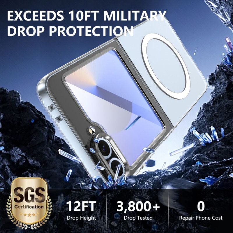 Kryt Samsung Galaxy Z Flip 7 Fe Kryty Na Mobil Průsvitné S Ochranou Obrazovky Kompatibilní S Magsafe