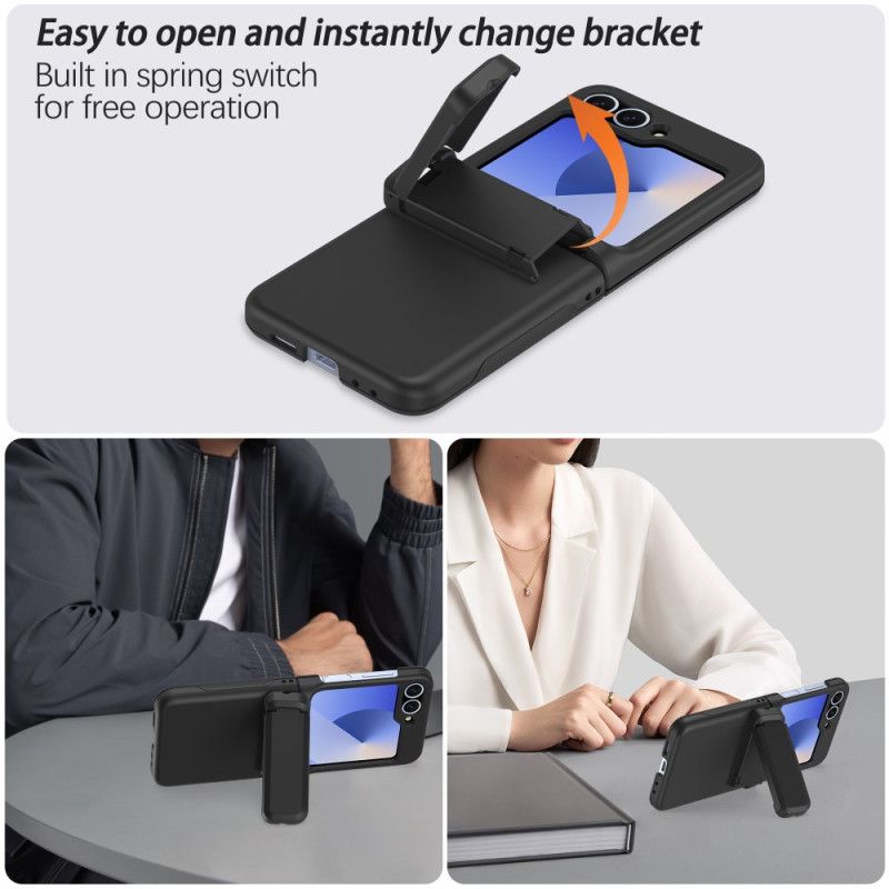 Kryt Samsung Galaxy Z Flip 7 Fe Kryty Na Mobil Vestavěný Stojánek A Držák Na Karty