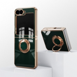 Kryt Samsung Galaxy Z Flip 7 Fe Lesklá Povrchová Úprava S Držákem Na Prsten