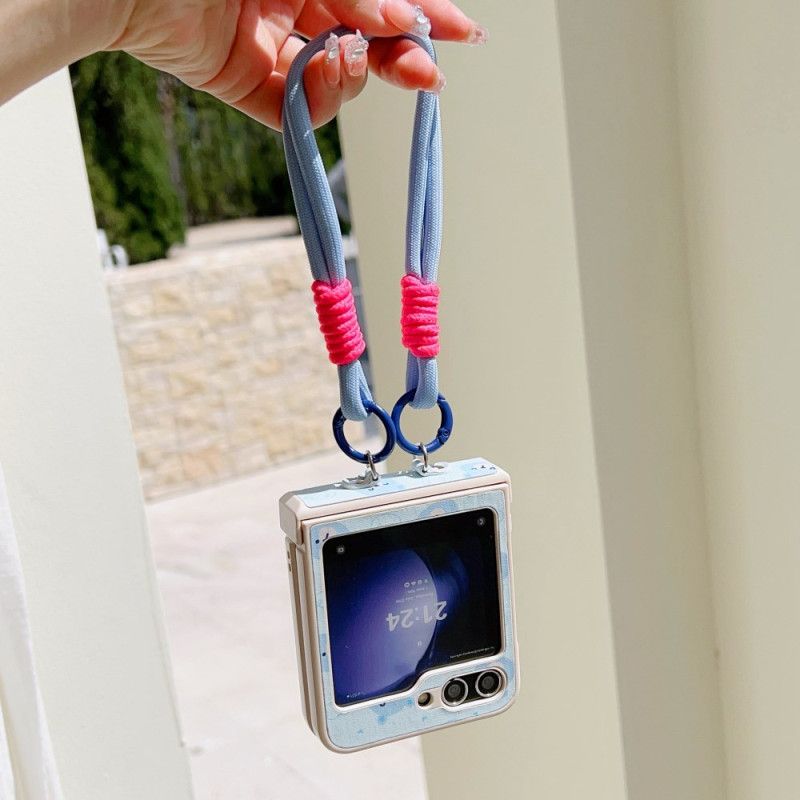 Kryt Samsung Galaxy Z Flip 7 Fe Medvědí Vzor A Řemínek Na Zápěstí