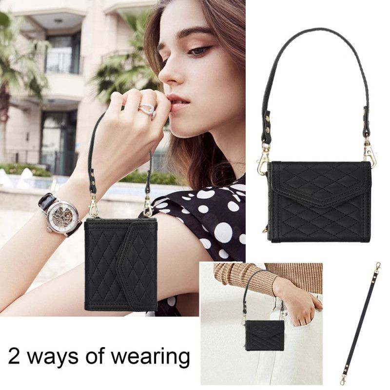 Kryt Samsung Galaxy Z Flip 7 Fe Pouzdro Na Karty Ramenní Popruh A Šňůrka Na Krk