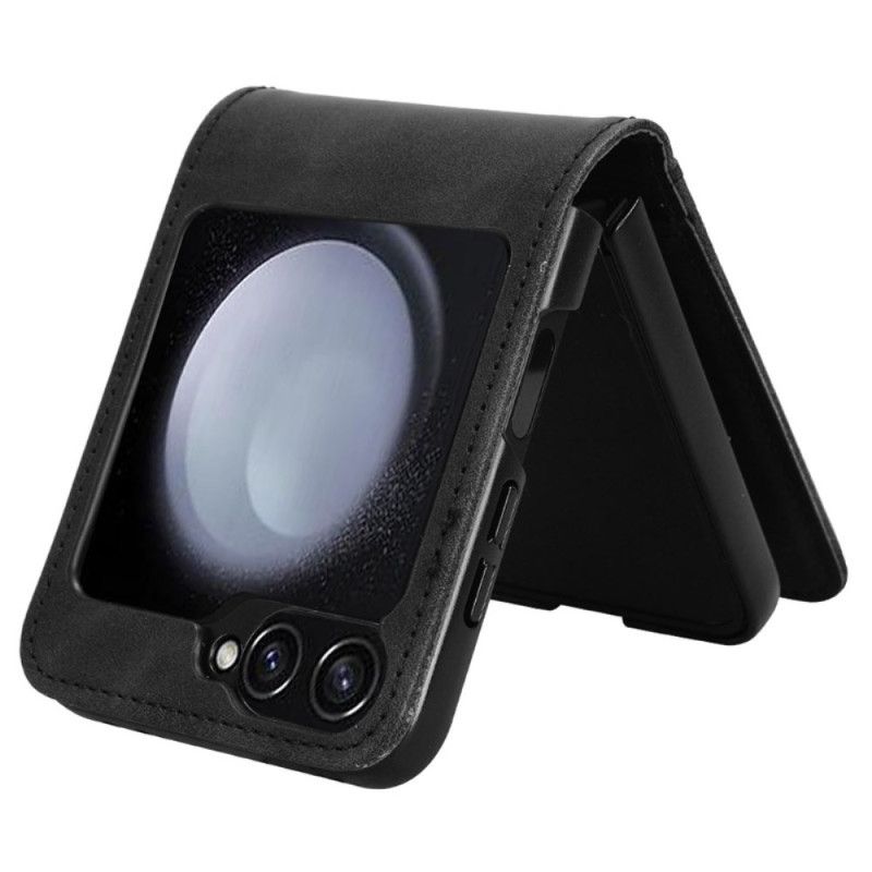 Kryt Samsung Galaxy Z Flip 7 Fe Pouzdro Na Karty V Koženém Stylu