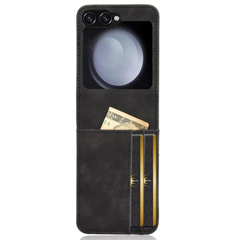 Kryt Samsung Galaxy Z Flip 7 Fe Pouzdro Na Karty V Koženém Stylu