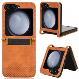 Kryt Samsung Galaxy Z Flip 7 Fe Pouzdro Na Karty V Retro Koženém Stylu