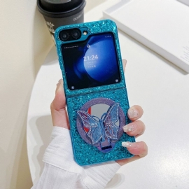 Kryt Samsung Galaxy Z Flip 7 Fe Stojan S Motýlem A Kamínky