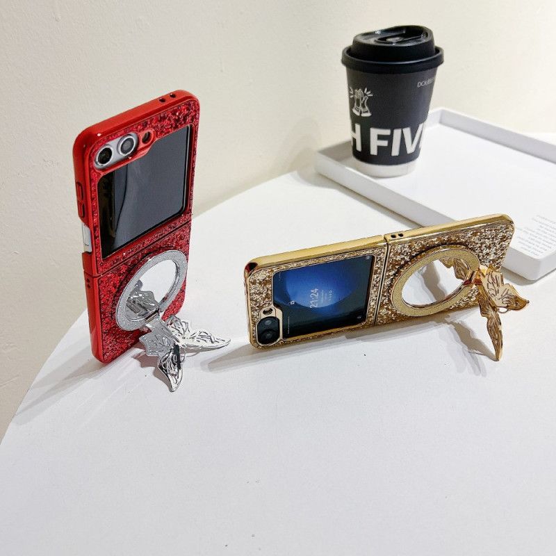 Kryt Samsung Galaxy Z Flip 7 Fe Stojan S Motýlem A Kamínky