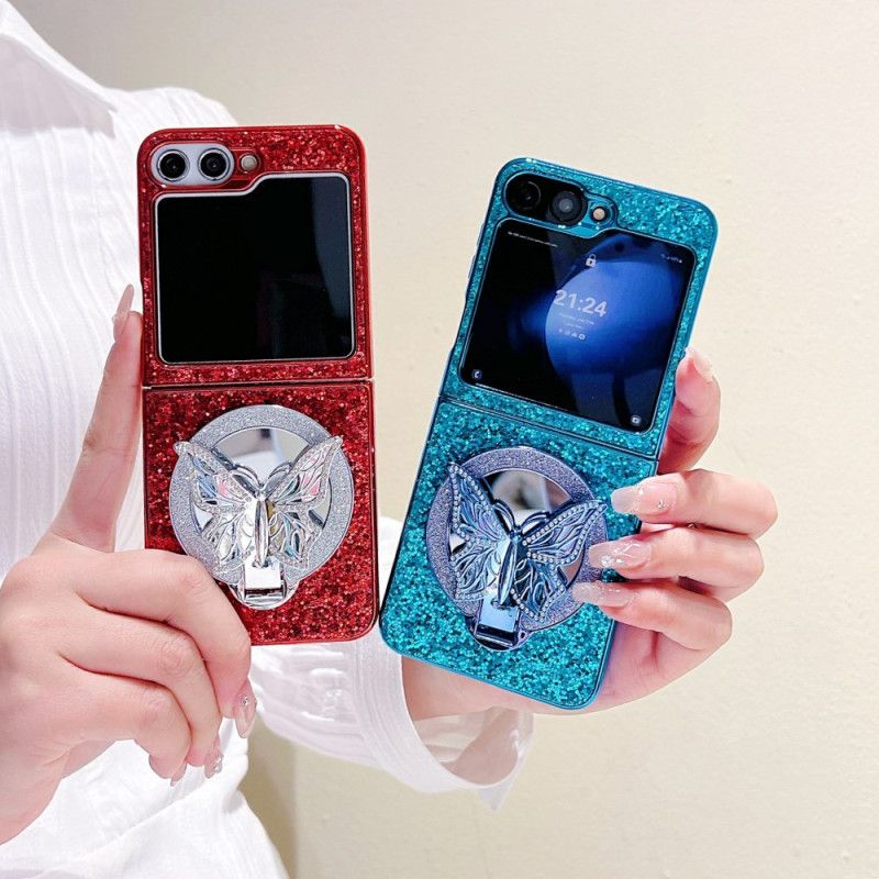 Kryt Samsung Galaxy Z Flip 7 Fe Stojan S Motýlem A Kamínky