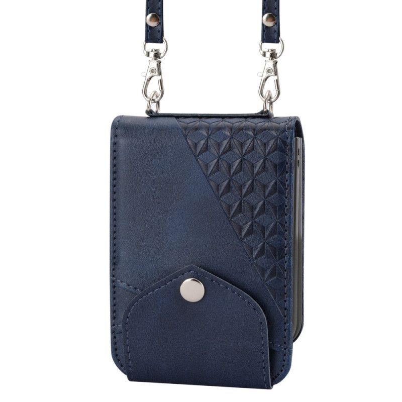 Kryt Samsung Galaxy Z Flip 7 Fe Vlh Z Umělé Kůže S Ramenním Popruhem