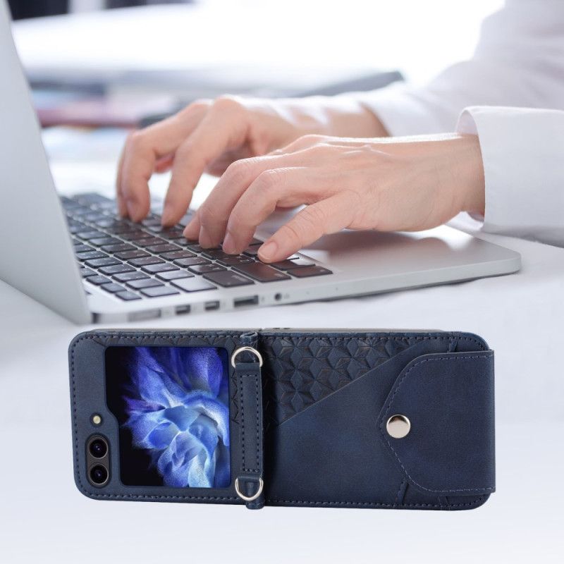 Kryt Samsung Galaxy Z Flip 7 Fe Vlh Z Umělé Kůže S Ramenním Popruhem