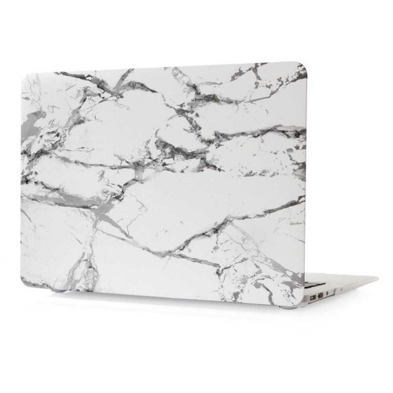 13Palcový Mramorový Obal Na Macbook Pro – Šedý/Bílý