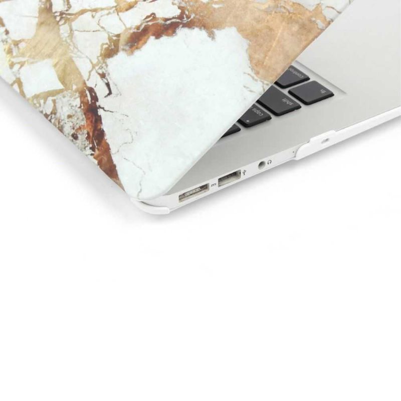 Macbook Pro 13Palcový Mramorový Plášť – Zlatá/Šedá