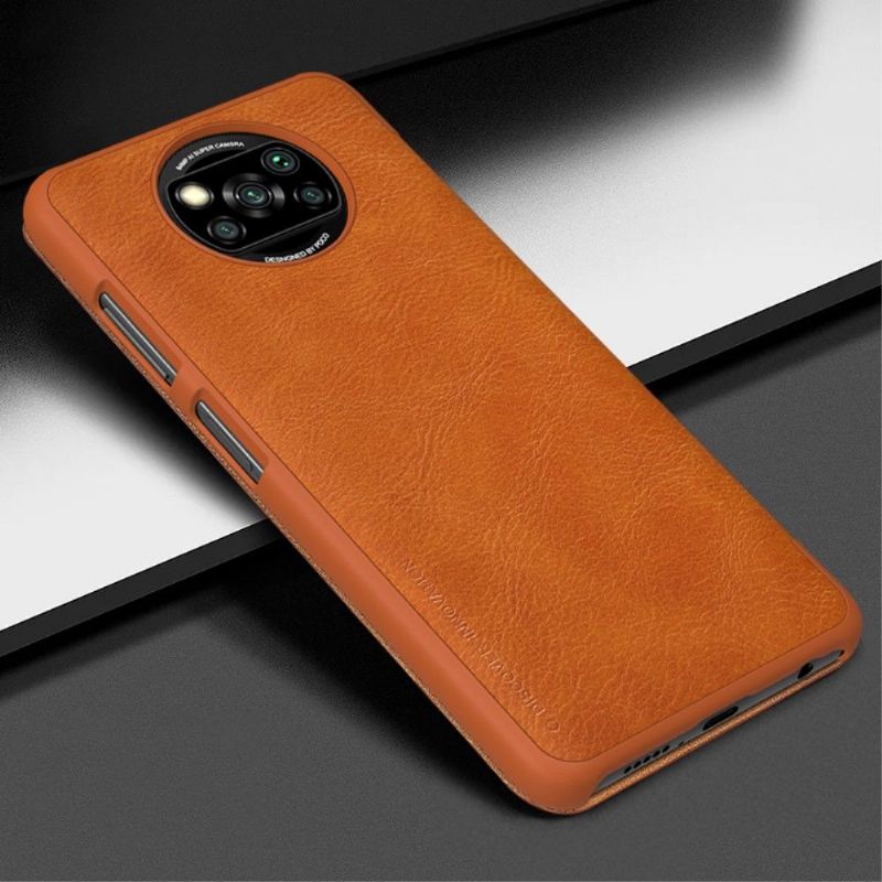Flipové Pouzdro Na Xiaomi Mi 10T Lite Kožený Efekt Řady Qin