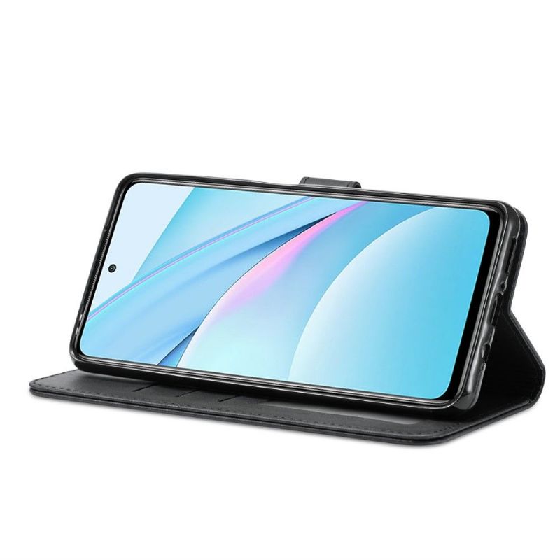 Kožené Pouzdro Folio Na Xiaomi Mi 10T Lite Flipové Pouzdro Kožený Efekt Lc.imeeke