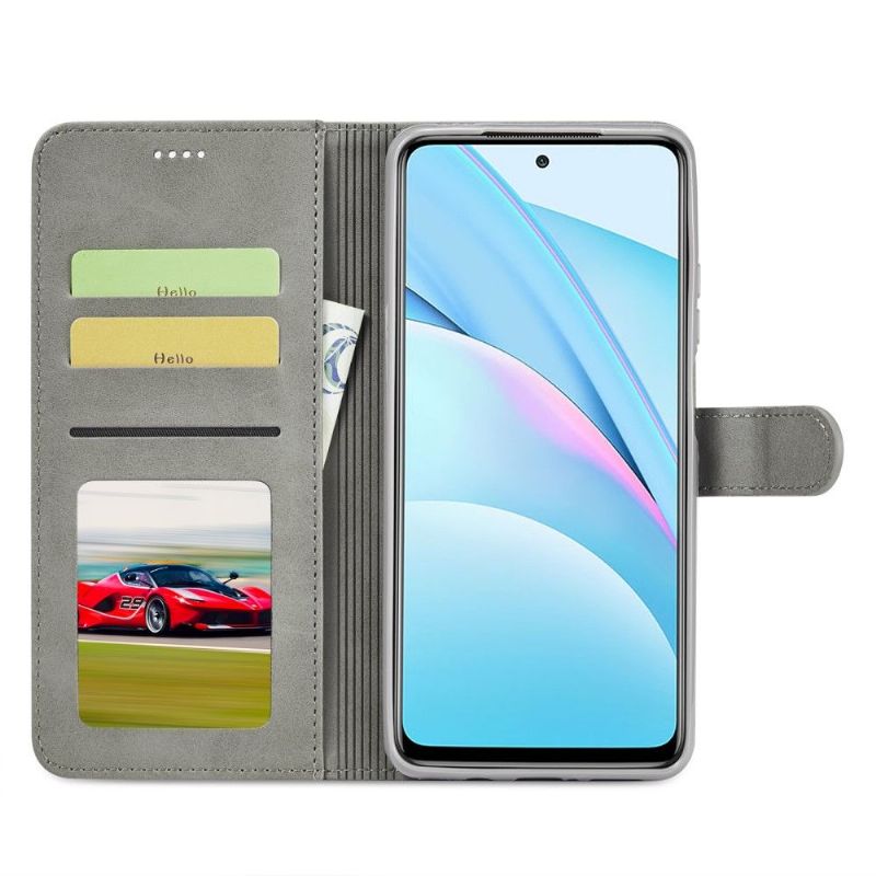 Kožené Pouzdro Folio Na Xiaomi Mi 10T Lite Flipové Pouzdro Kožený Efekt Lc.imeeke
