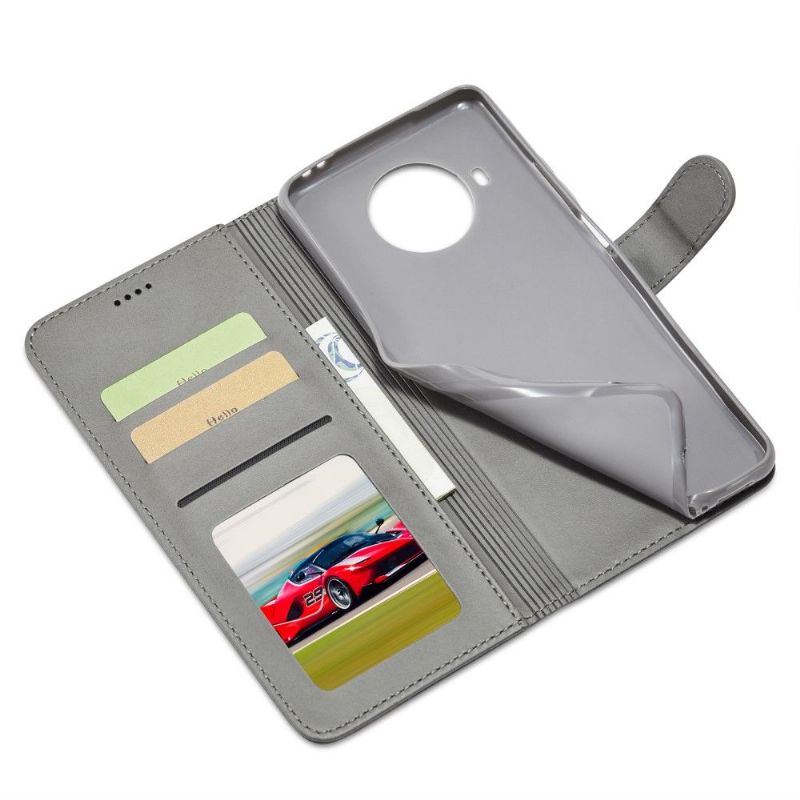 Kožené Pouzdro Folio Na Xiaomi Mi 10T Lite Flipové Pouzdro Kožený Efekt Lc.imeeke