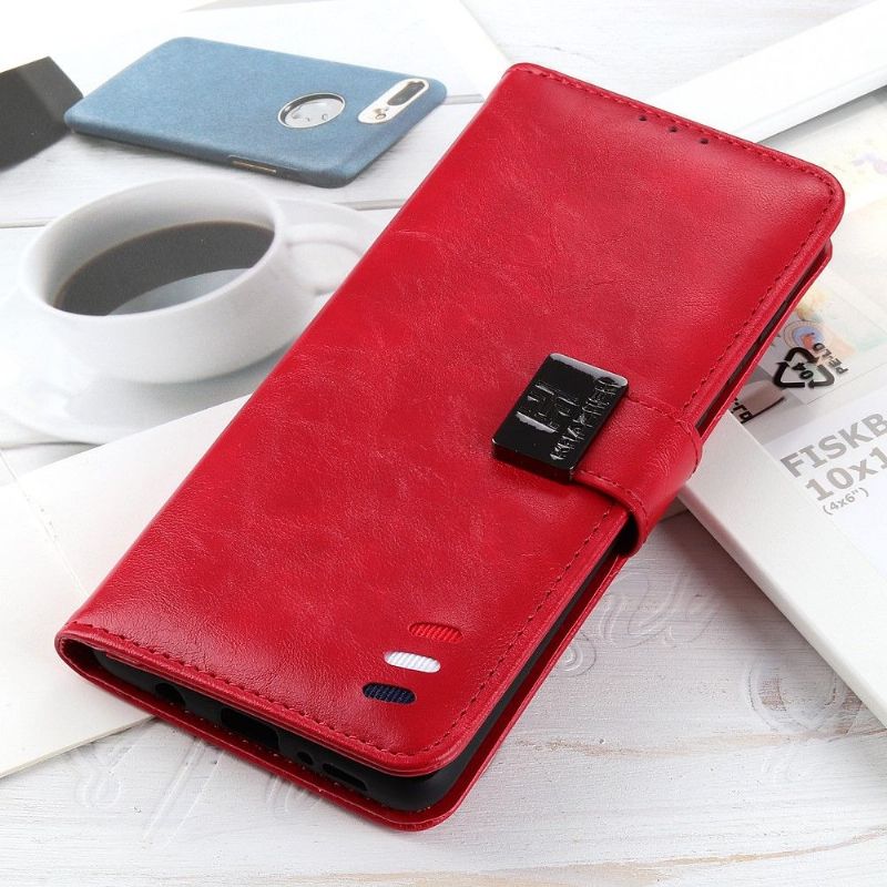 Kožené Pouzdro Na Xiaomi Mi 10T Lite Funkce Podpory Efektu Melodie Kůže