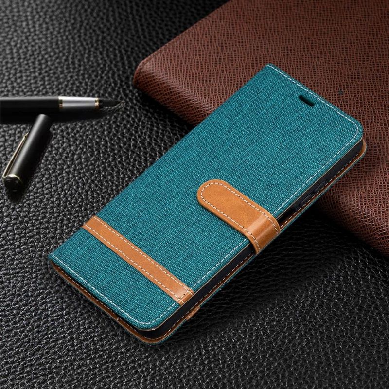 Kožené Pouzdro Na Xiaomi Mi 10T Lite Látkový Potah