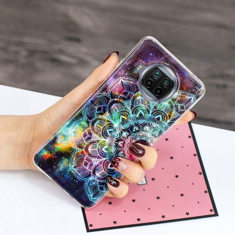 Kryty Na Mobil Na Xiaomi Mi 10T Lite Svítící Barevná Mandala