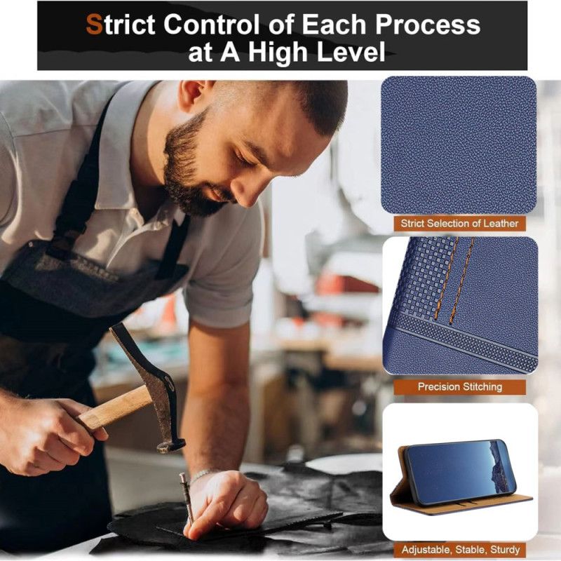 Kožené Pouzdro Folio Na Oppo Reno 14f 5g Šití