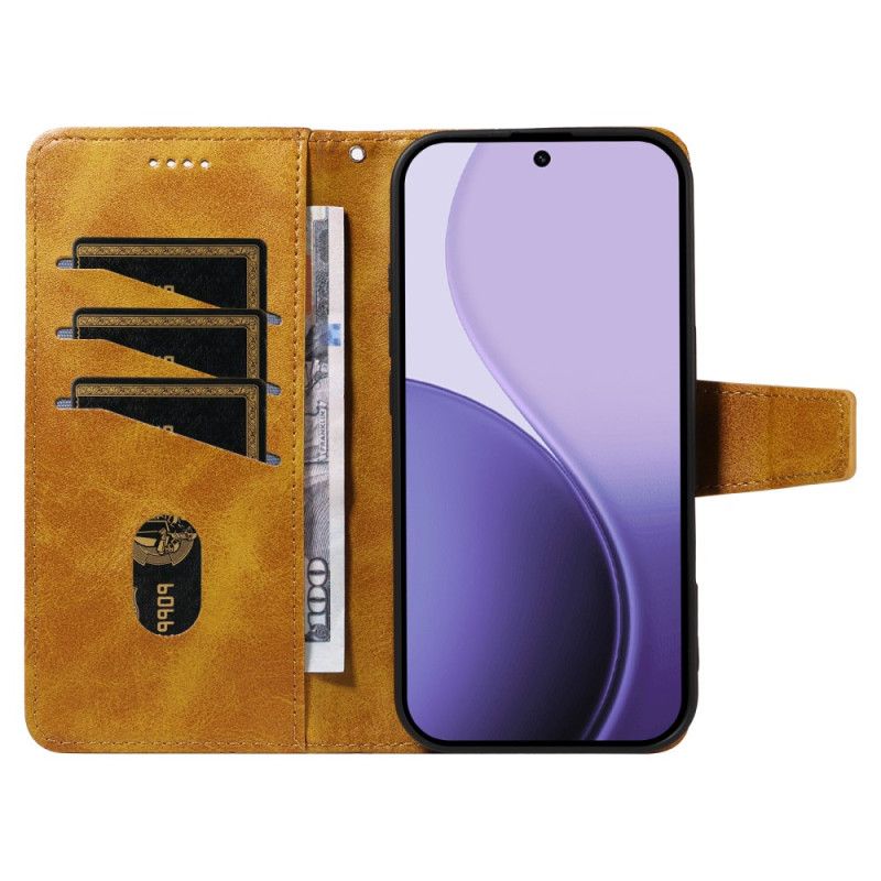 Kožený Kryt Oppo Reno 14f 5g Diamantový Okraj