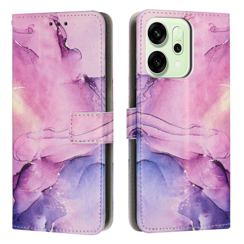 Kožený Kryt Oppo Reno 14f 5g Mramor