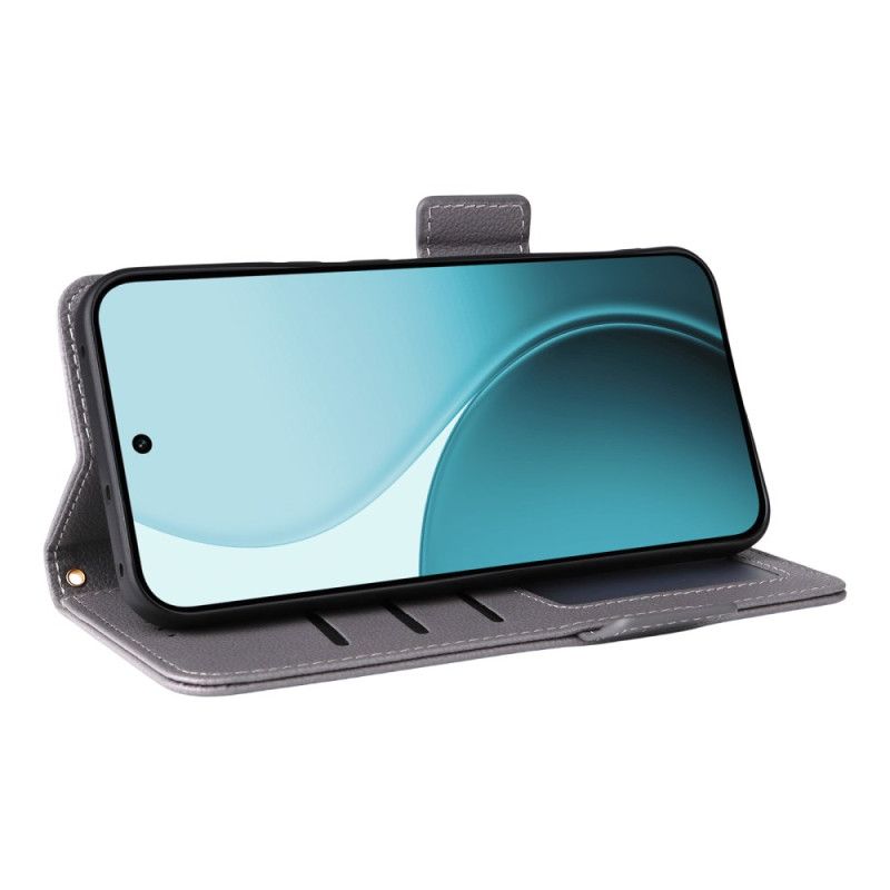 Kožený Kryt Oppo Reno 14f 5g Řemínek Z Umělé Kůže