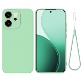 Kryt Na Oppo Reno 14f 5g Tekutý Silikon Se Šňůrkou Na Krk