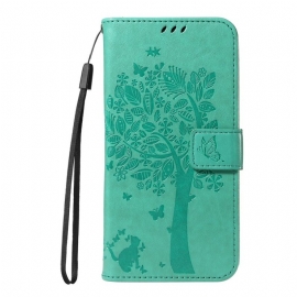 Peněženková Pouzdra Oppo Reno 14f 5g Kryty Na Mobil Strom A Kočka