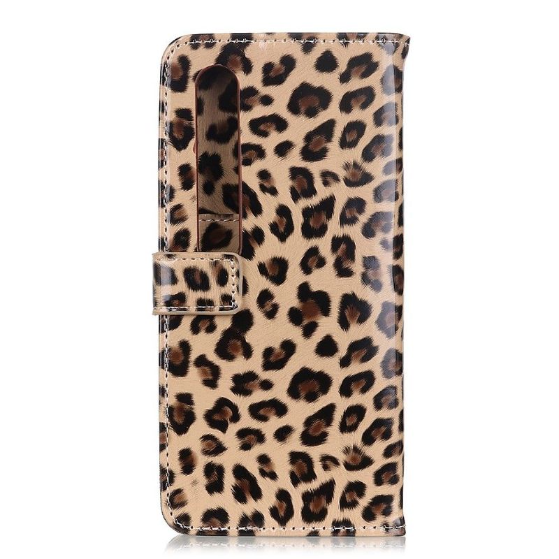Flipové Pouzdro Na Xiaomi Mi 10 / 10 Pro Držák Karet Z Imitace Leopardí Kůže