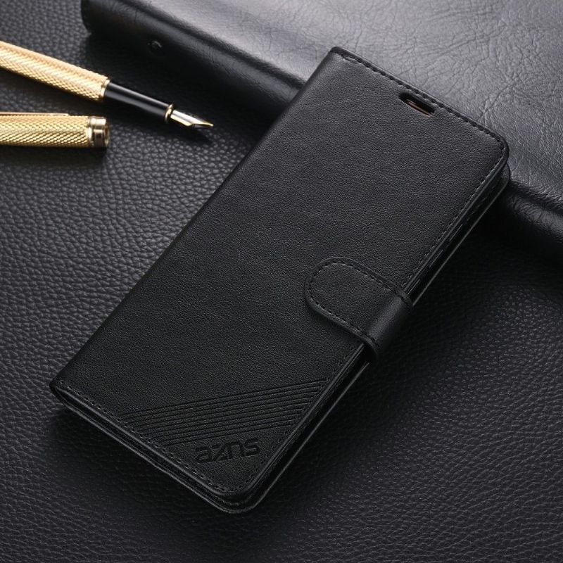 Flipové Pouzdro Na Xiaomi Mi 10 / 10 Pro Retro Kožený Efekt Azns