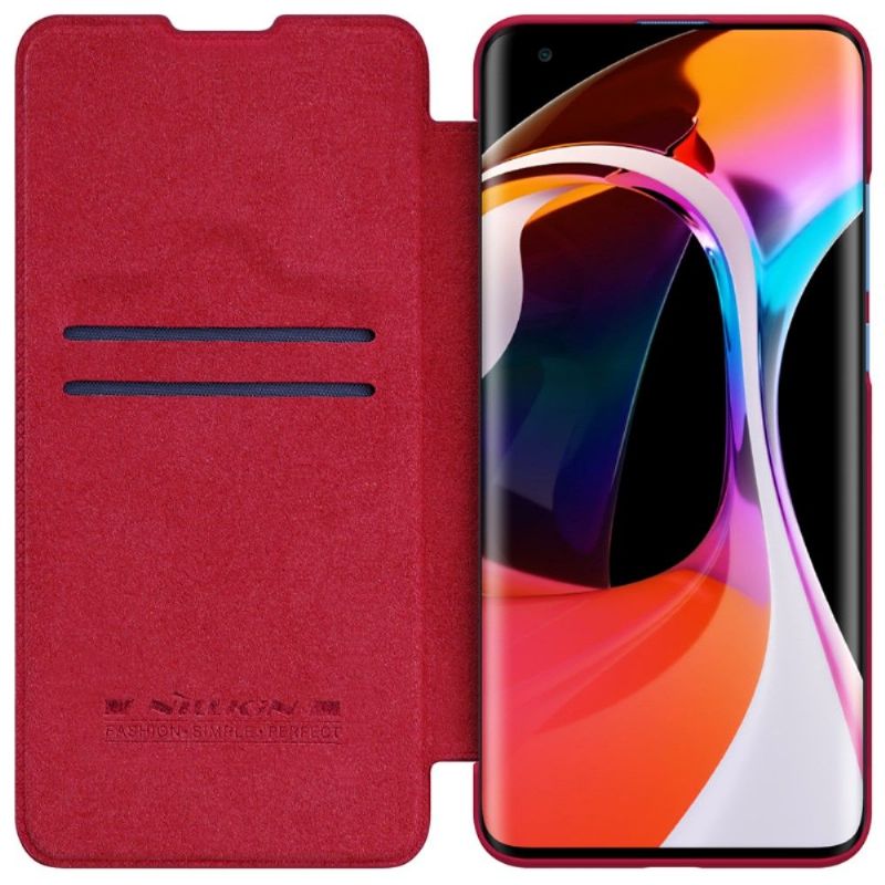 Kožené Pouzdro Na Xiaomi Mi 10 / 10 Pro Řada Qin Umělá Kůže Nillkin