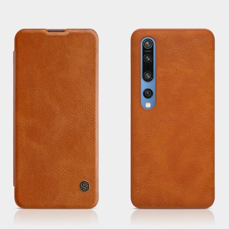 Kožené Pouzdro Na Xiaomi Mi 10 / 10 Pro Řada Qin Umělá Kůže Nillkin