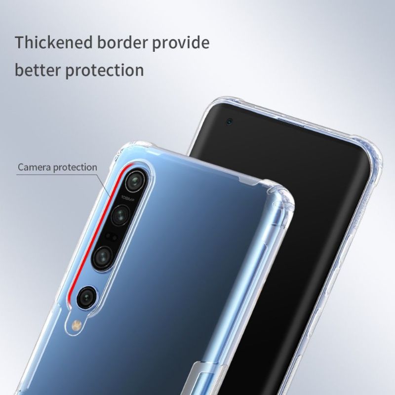 Kryty Na Mobil Na Xiaomi Mi 10 / 10 Pro Přírodní Nillkin Vyztužené Rohy