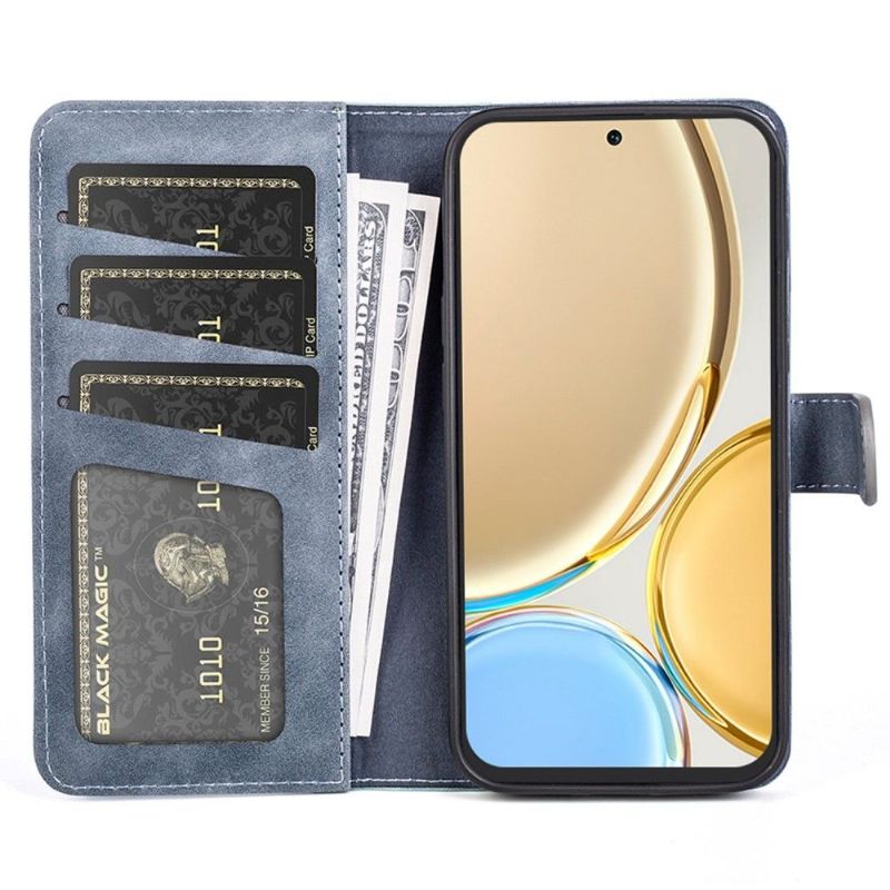 Flipové Pouzdro Na Honor Magic 4 Lite Kožené Pouzdro Bicolor Folio Stand