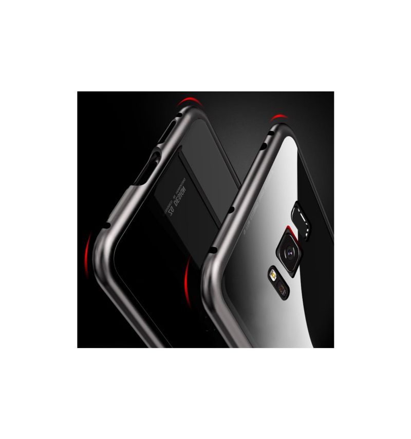 Kryt Na Samsung Galaxy S8 Plus Magnetická Zadní Strana Z Tvrzeného Skla