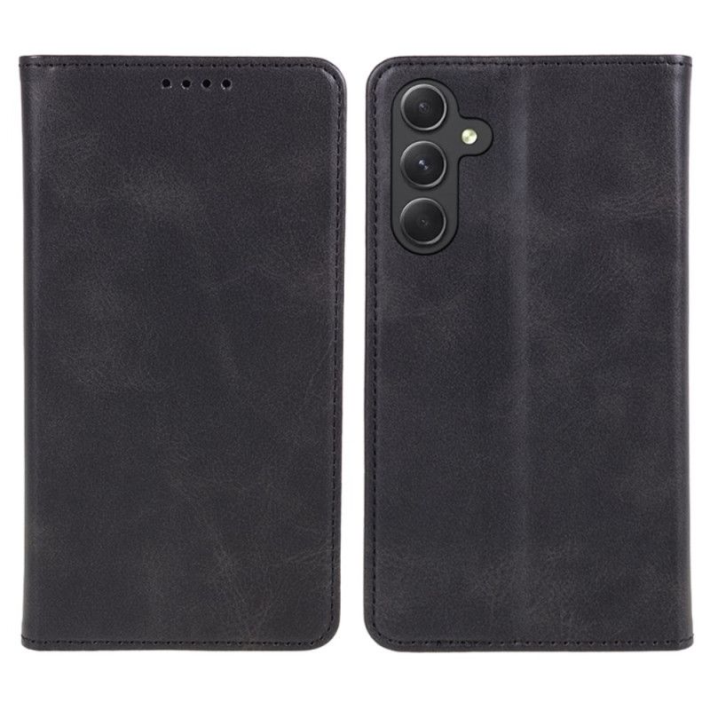 Kožené Pouzdro Folio Na Samsung Galaxy S24 5g Obyčejná Umělá Kůže