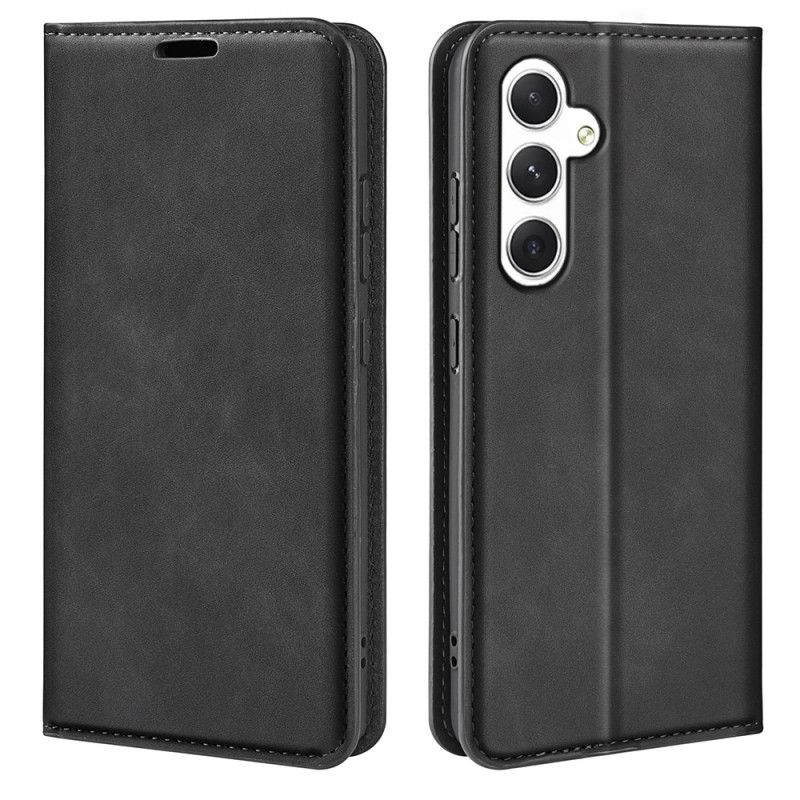 Kožené Pouzdro Folio Samsung Galaxy S24 5g Klasika