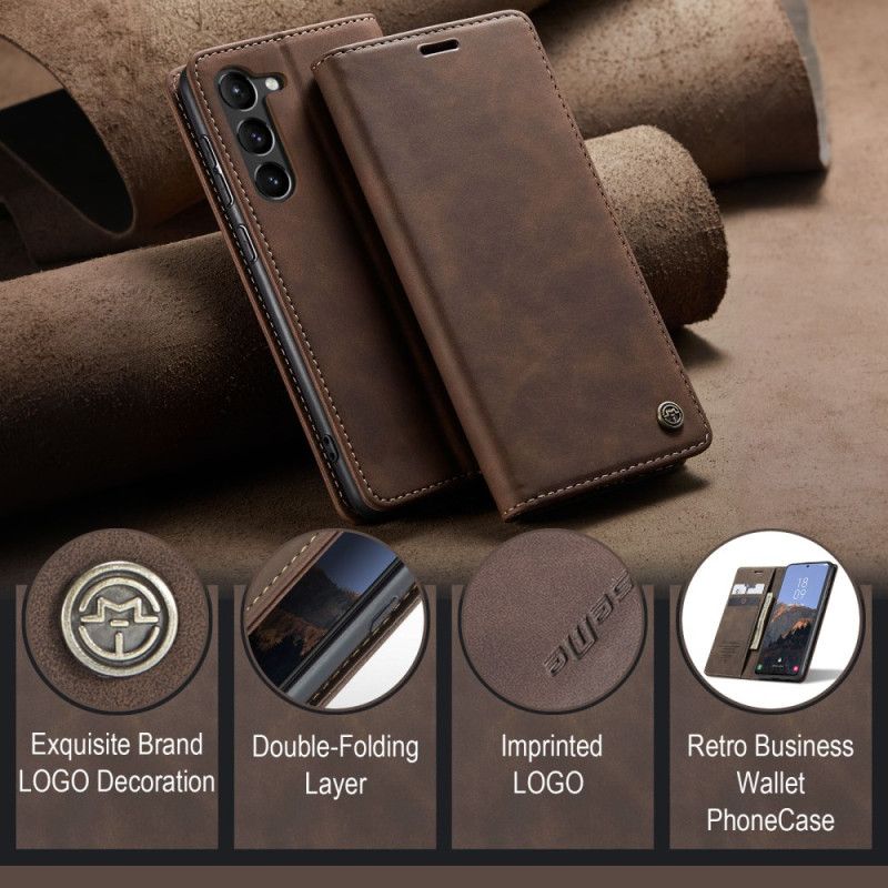 Kožené Pouzdro Folio Samsung Galaxy S24 5g Případ
