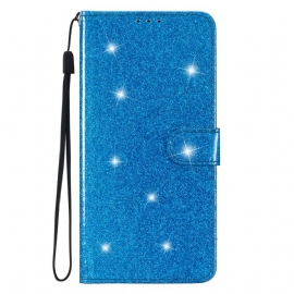 Kožený Kryt Na Samsung Galaxy S24 5g S Třpytem