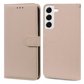 Kožený Kryt Samsung Galaxy S24 5g Umělá Kůže Litchi S Řemínkem