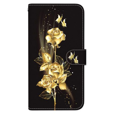 Kožený Kryt Samsung Galaxy S24 5g Zlaté Růže