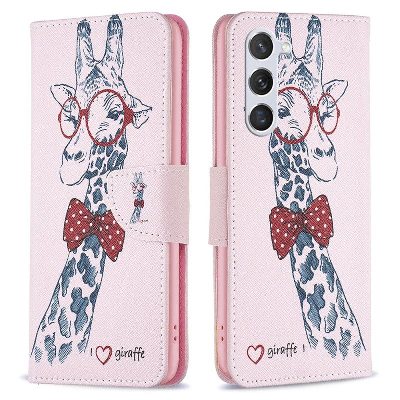 Kožený Kryt Samsung Galaxy S24 5g Žirafa Intello